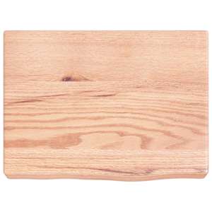 Koupelnová deska hnědá 40x30x(2-6) cm ošetřený masivní dřevo - obrázek 3