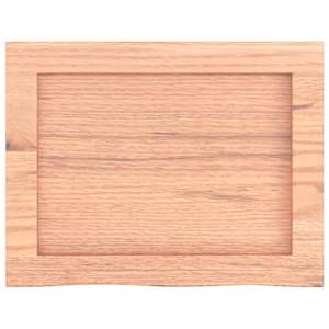 Koupelnová deska hnědá 40x30x(2-6) cm ošetřený masivní dřevo - obrázek 4
