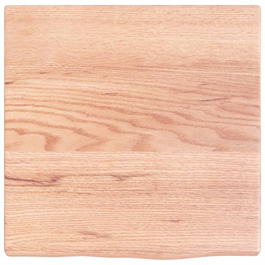 vidaXL - Wastafelblad - 40x40x2 - behandeld - massief - hout - lichtbruin
