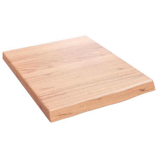 vidaXL vannitoa t&ouml;&ouml;tasapind, helepruun, 40x50x(2-4) cm, t&auml;ispuit