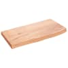 vidaXL vannitoa t&ouml;&ouml;tasapind, helepruun, 60 x30 x (2-4) cm, t&auml;ispuit