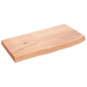 Koupelnová deska hnědá 60x30x(2-4) cm ošetřený masivní dřevo - obrázek 2