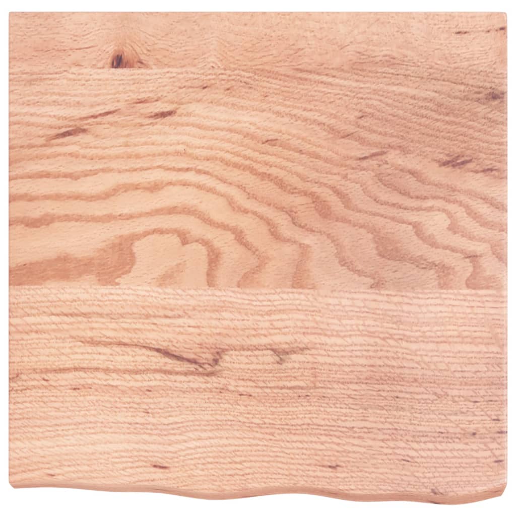 vidaXL Blat de baie, maro deschis, 60x60x(2-6) cm, lemn masiv tratat