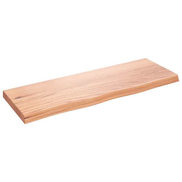 vidaXL vannitoa t&ouml;&ouml;tasapind, helepruun, 80x30x(2-4) cm, t&auml;ispuit