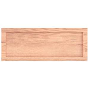 Koupelnová deska hnědá 80x30x(2-4) cm ošetřený masivní dřevo - obrázek 4
