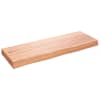vidaXL vannitoa tasapind, helepruun, 80 x 30 x (2-6) cm, t&auml;ispuit