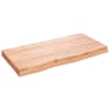 vidaXL vannitoa tasapind, helepruun, 80 x 40 x (2-6) cm, t&auml;ispuit
