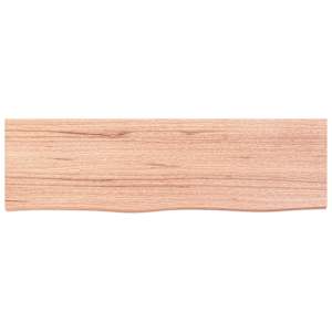 Koupelnová deska hnědá 100x30x(2-4) cm ošetřený masivní dřevo - obrázek 3