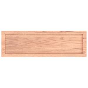 Koupelnová deska hnědá 100x30x(2-6) cm ošetřený masivní dřevo - obrázek 4