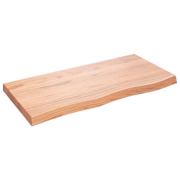vidaXL vannitoa t&ouml;&ouml;tasapind, helepruun, 100x50x(2-6) cm, t&auml;ispuit