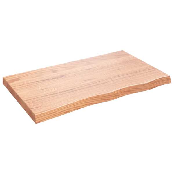 vidaXL vannitoa t&ouml;&ouml;tasapind, helepruun, 100x60x(2-6) cm, t&auml;ispuit