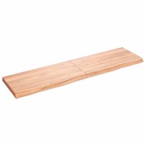 Koupelnová deska hnědá 120x30x(2-4) cm ošetřený masivní dřevo - obrázek 2