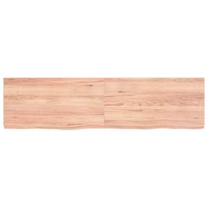 Koupelnová deska hnědá 120x30x(2-4) cm ošetřený masivní dřevo - obrázek 3