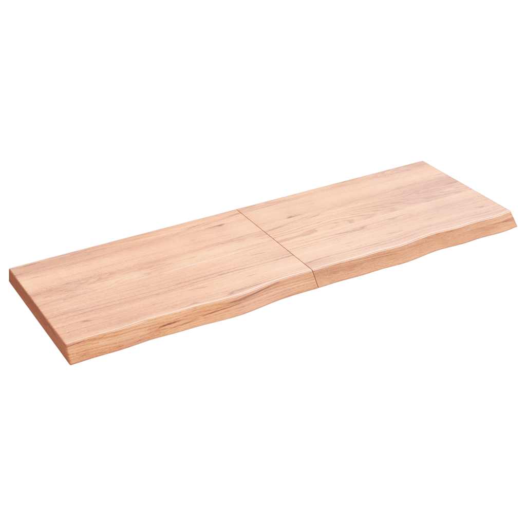 vidaXL Koupelnová deska hnědá 120x40x(2-4) cm ošetřený masivní dřevo