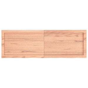 Koupelnová deska hnědá 120x40x(2-6) cm ošetřený masivní dřevo - obrázek 4