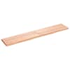 vidaXL vannitoa t&ouml;&ouml;tasapind, helepruun, 160x30x(2-4) cm, t&auml;ispuit