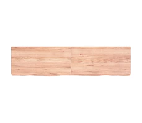 vidaXL Bathroom Countertop Light Brown 160x40x(2-6)cm Treated Solid Wood