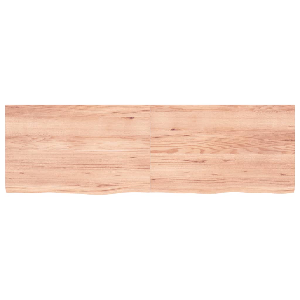 Thumbnail - vidaXL Waschtischplatte Hellbraun 160x50x(2-4) cm Massivholz Behandelt