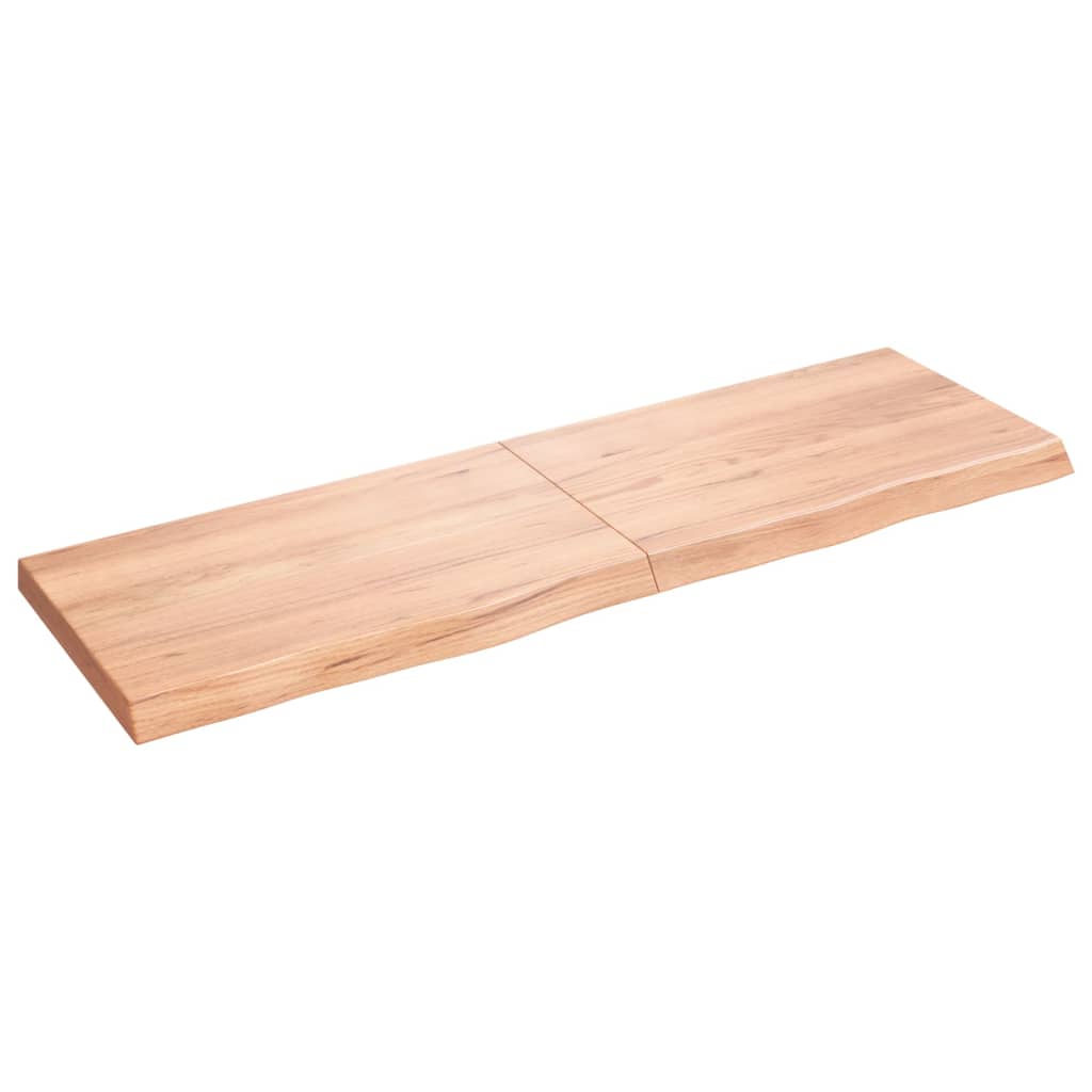 vidaXL Koupelnová deska hnědá 160x50x(2-6) cm ošetřený masivní dřevo
