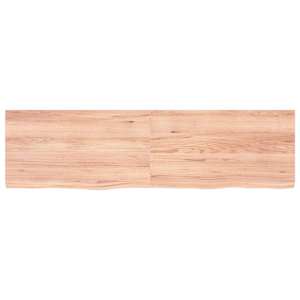 Koupelnová deska hnědá 180x50x(2-4) cm ošetřený masivní dřevo - obrázek 3