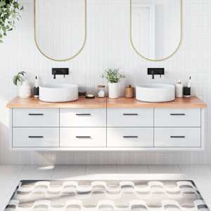 Kopalniški pult svetlo rjav 200x50x(2-4) cm obdelan trden les