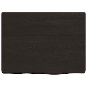 Koupelnová deska tmavě hnědá 40x30x(2-4) cm ošetřený masiv - obrázek 3