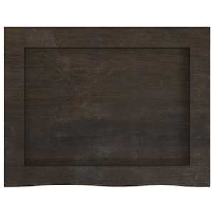 Koupelnová deska tmavě hnědá 40x30x(2-4) cm ošetřený masiv - obrázek 4