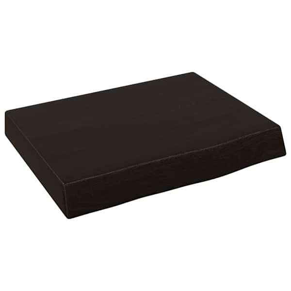vidaXL vannitoa tasapind, tumepruun, 40x30x(2-6)cm t&ouml;&ouml;deldud t&auml;ispuit