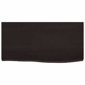 Koupelnová deska tmavě hnědá 60x30x(2-4) cm ošetřený masiv - obrázek 3