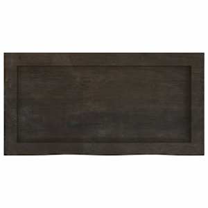Koupelnová deska tmavě hnědá 60x30x(2-4) cm ošetřený masiv - obrázek 4