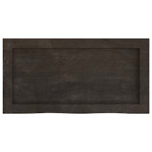 Koupelnová deska tmavě hnědá 60x30x(2-6) cm ošetřený masiv - obrázek 4