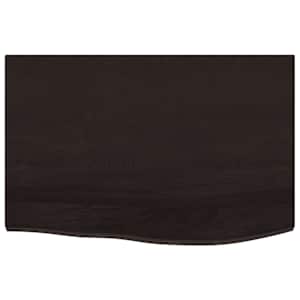 Koupelnová deska tmavě hnědá 60x40x (2-4) cm ošetřený masiv - obrázek 3