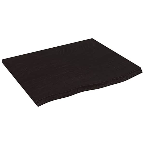vidaXL vannitoa tasapind, tumepruun, 60x50x2 cm, t&ouml;&ouml;deldud t&auml;ispuit