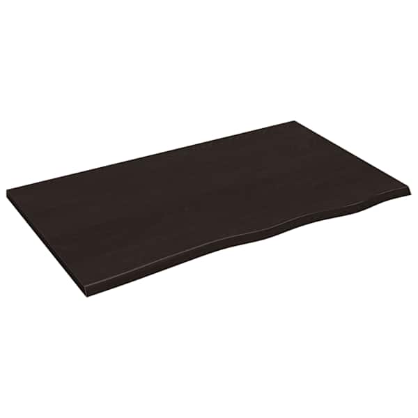 vidaXL vannitoa tasapind, tumepruun, 100x60x2 cm, t&ouml;&ouml;deldud t&auml;ispuit