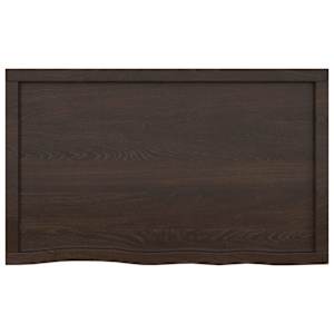 Koupelnová deska tmavě hnědá 100x60x(2-4) cm ošetřený masivní - obrázek 4