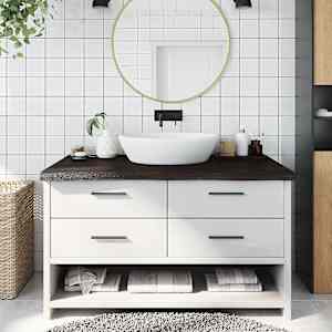 Kopalniški pult temno siv 100x60x(2-6) cm obdelan trden les