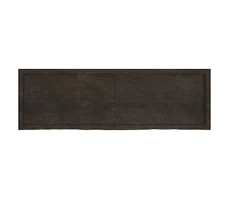 vidaXL B&auml;nkskiva badrum m&ouml;rkbrun 160x50x(2-6) cm behandlat massivt tr&auml;