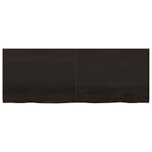 Koupelnová deska tmavě hnědá 160x60x(2-4) cm ošetřený masiv - obrázek 3