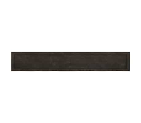 vidaXL Πάγκος Μπάνιου Σκούρο Καφέ 180x30x(2-4) εκ. Επεξεργ. Μασίφ Ξύλο