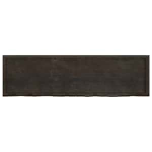 Koupelnová deska tmavě hnědá 180x50x(2-6) cm ošetřený masiv - obrázek 4