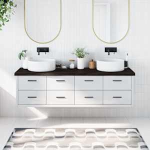 Kopalniški pult temno rjav 180x50x(2-6) cm obdelan trden les