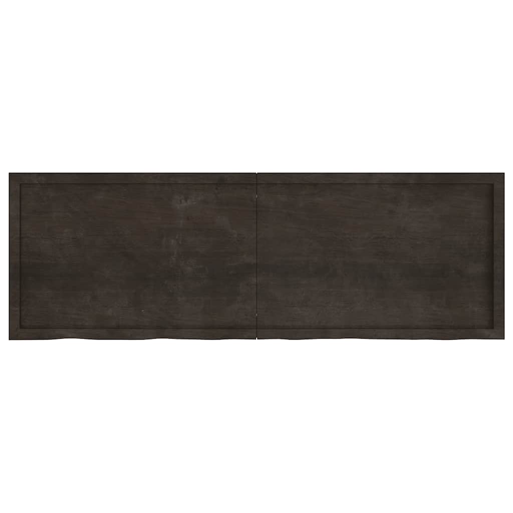 Thumbnail - vidaXL Waschtischplatte Dunkelbraun 180x60x(2-4)cm Massivholz