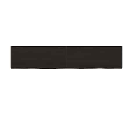 vidaXL Wastafelblad 200x40x(2-6) cm behandeld massief hout donkerbruin
