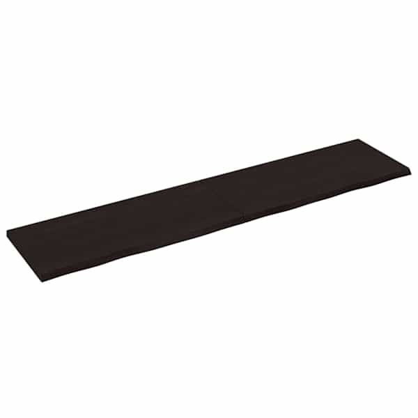 vidaXL vannitoa tasapind, tumepruun, 220x50x(2-4)cm t&ouml;&ouml;deldud t&auml;ispuit