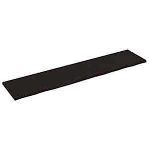 Koupelnová deska tmavě hnědá 220x50x(2-4) cm ošetřený masiv - obrázek 2