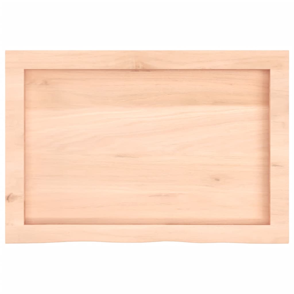 vidaXL Tafelblad 60x40x(2-4) cm onbehandeld massief eikenhout, foto 4