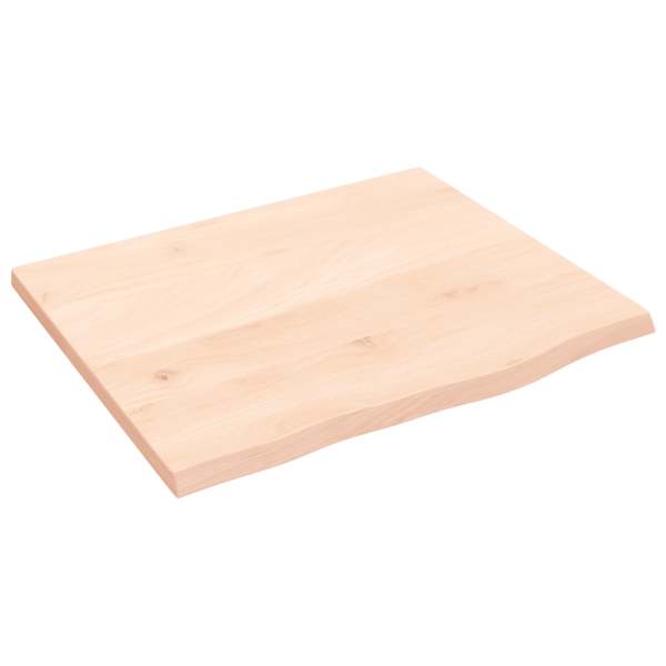 vidaXL lauaplaat, 60x50x2 cm, t&ouml;&ouml;tlemata tammepuit
