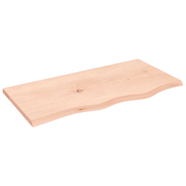 vidaXL lauaplaat, 80x40x2 cm, t&ouml;&ouml;tlemata tammepuit