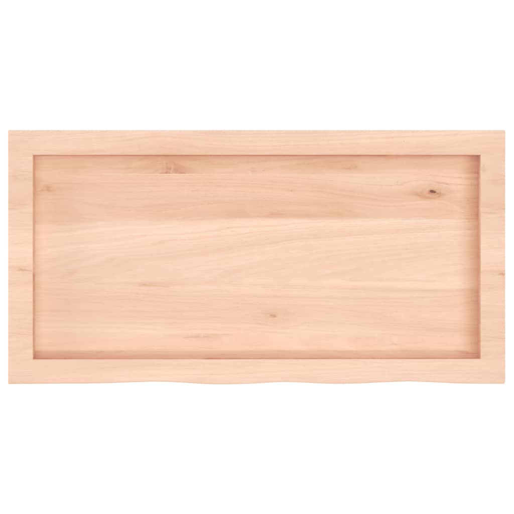 vidaXL Tafelblad 80x40x(2-4) cm onbehandeld massief eikenhout, foto 4