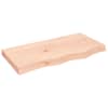 vidaXL lauaplaat, 80 x 40 x (2-6) cm, t&ouml;&ouml;tlemata tammepuit